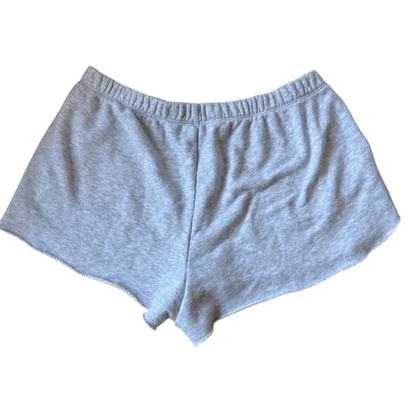 Aerie Everyday Lounge Shorts Heather Gray Raw Hem Size Large Comfy Casual - Picture 3 of 3